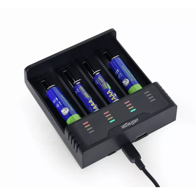 Cargador de pilas Gembird BC-USB-02 USB litio-ion NiCd NiMH