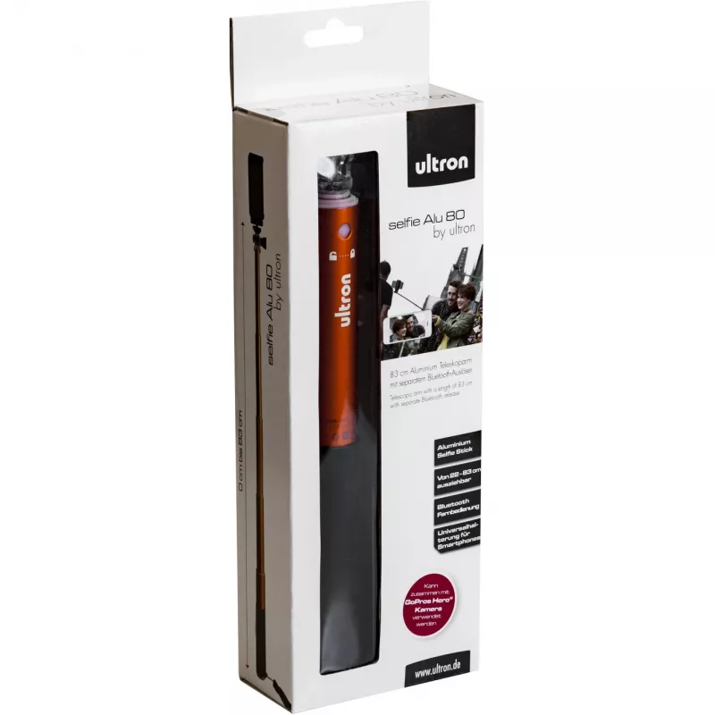 Selfie Stick Ultron Alu 80 Smartphone negro rojo