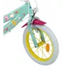 Bicicleta infantil Toimsa Peppa Pig ruedas de 14 pulgadas, verde, para aprox. 3–5 años, frenos de llanta delantero y trasero, neumáticos de aire