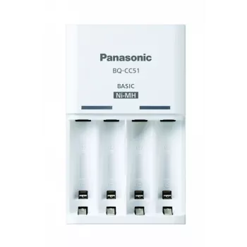 Cargador de baterías PANASONIC Eneloop Basic BQ-CC51 + 4x AA 2000 mAh (K-KJ51MCD40E)