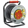 Alargador con carrete 25m, 4 tomas, 3x2.5mm2