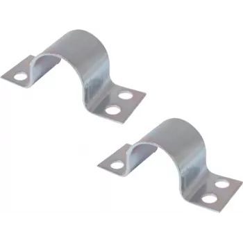 Abrazadera para mástil ShiverPeaks 89855-SET acero galvanizado para tubo Ø40–42 mm