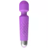 Masajeador de clítoris Erolab Wand-M morado recargable sumergible