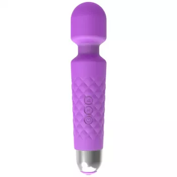 Masajeador de clítoris Erolab Wand-M morado recargable sumergible