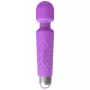 Masajeador de clítoris Erolab Wand-M morado recargable sumergible