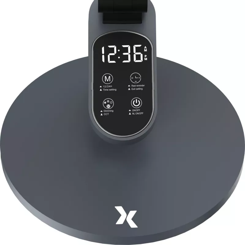 Lámpara de escritorio MAXCOM ML 5100 LED gris con brillo ajustable