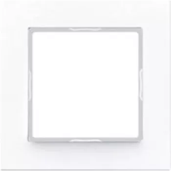 Placa de cubierta para interruptor de pared JUNG AC 581 WW blanco, duroplast, 84×84 mm