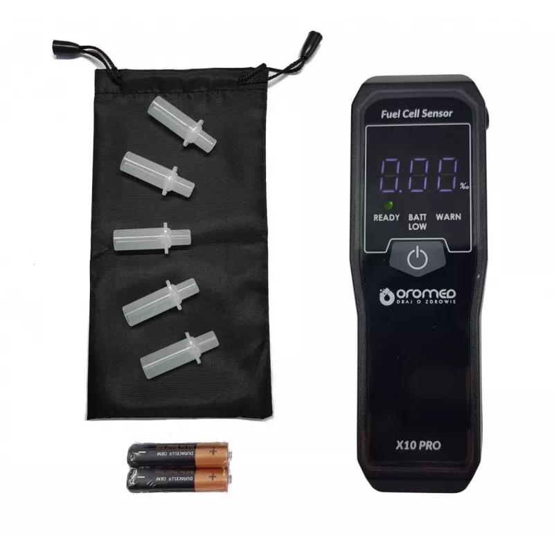 Alcoholímetro Oromed ALK_ORO-X10 PRO 0 - 4% 0,05% Negro