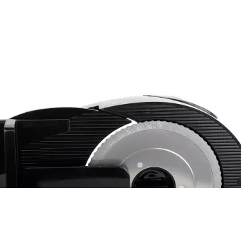 Cortadora de alimentos eléctrica de sobremesa SMAPP 294.5 – 300 W, grosor de corte 1–15 mm, cuchilla de acero inoxidable, seguridad infantil, blanca