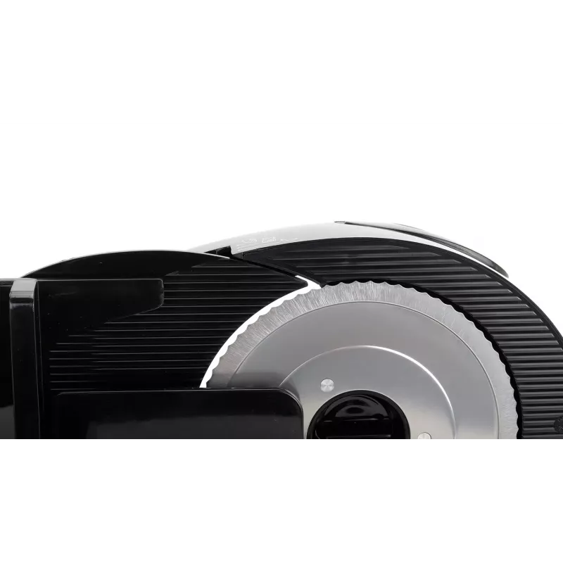Cortadora de alimentos eléctrica de sobremesa SMAPP 294.5 – 300 W, grosor de corte 1–15 mm, cuchilla de acero inoxidable, seguridad infantil, blanca