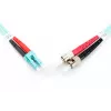DIGITUS Professional - Cable de red - LC multimodo (M) - ST multimodo (M) - 1,0m - Fibra óptica - 50/125 micrómetros - OM3 - libre de halógenos, con protección antiacodamiento