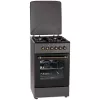 Cocina de gas/eléctrica MPM MPM-56-KRM-13, 4 zonas de cocción, horno eléctrico 58 L, mandos giratorios mecánicos, negra