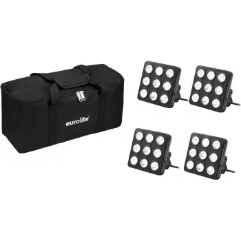 Set de paneles LED para fiestas EUROLITE 20000962 RGB UV — paneles LED multicolor con luz RGB y UV