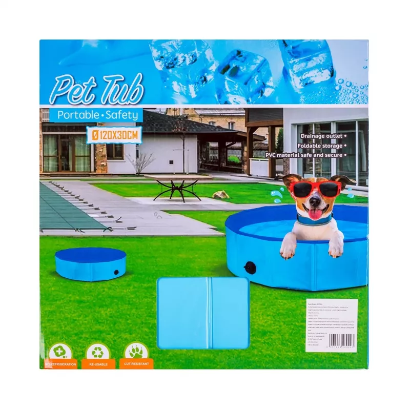 Piscina plegable para perros - 120x30 cm