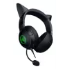 Kraken Kitty V2 - Negro, Auriculares gaming, Orejas Kitty, Iluminación reactiva al streaming, Micrófono cardioide HyperClear, Controladores TriForce de 40 mm, Micrófono integrado en las orejeras, Razer Chroma RGB (oreja y orejeras), Sonido envolvente: Solo disponible en