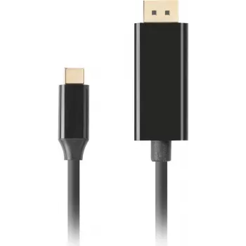 Cable LANBERG USB-C macho -> DisplayPort macho 0,5 m 4K 60Hz negro