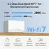 Sistema Wi-Fi Mesh TP-LINK Mercusys Halo H25BE (Wi-Fi 7, doble banda 2,4/5 GHz, 2880 Mbps) pack de 2, 3 antenas internas, blanco