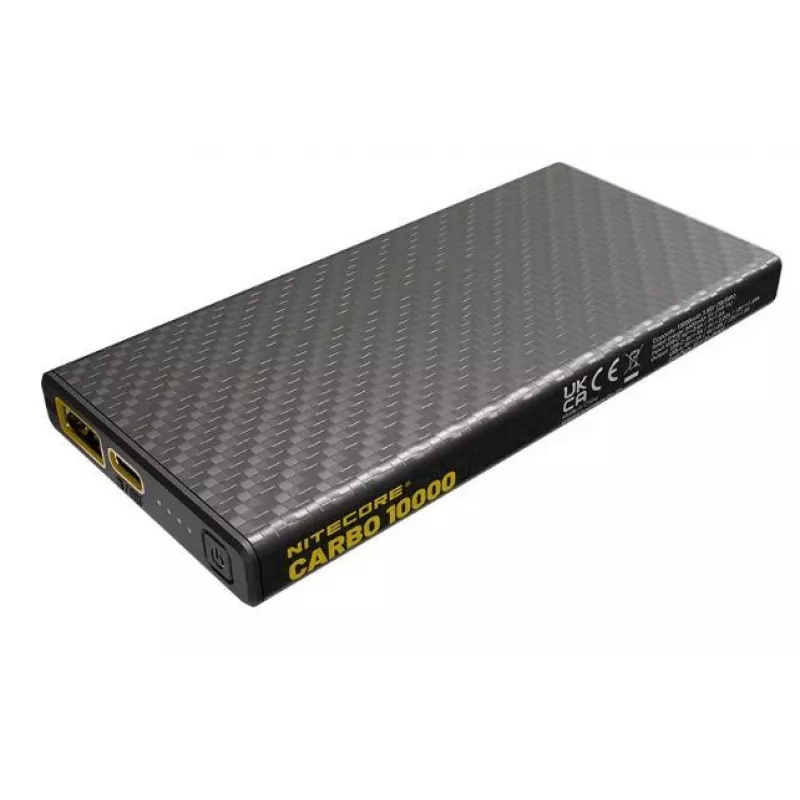 Nitecore CARBO 10000 batería externa, 10000 mAh, negra