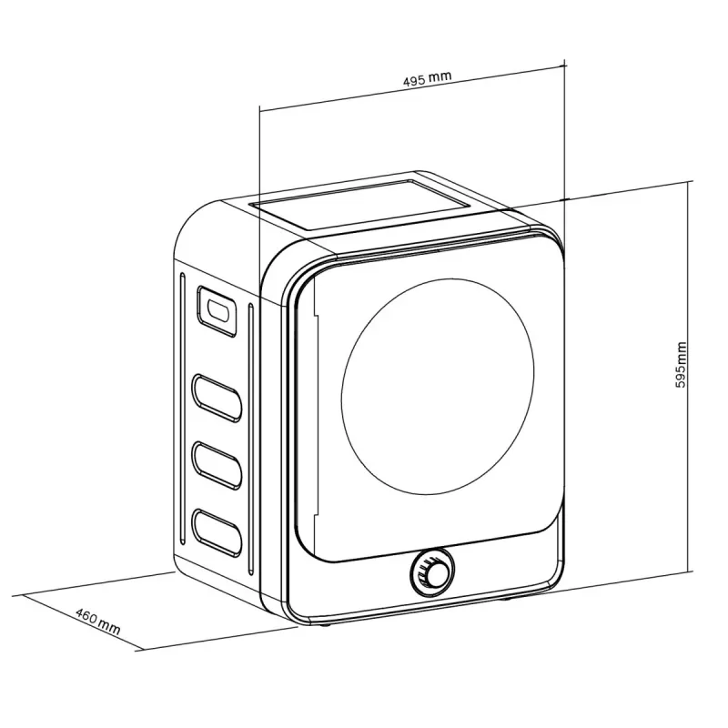 GB415 Secadora eléctrica mini 3 kg
