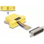 DeLOCK 67116 Kit de montaje D-Sub de 25 pines macho a RJ45 hembra, amarillo
