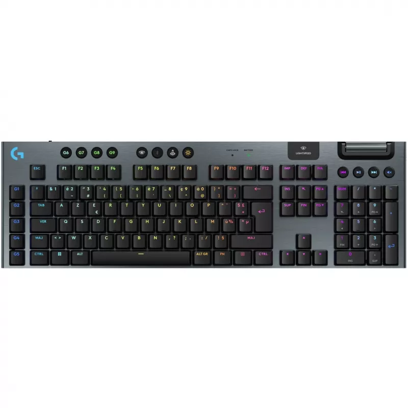 Logitech G G915 X LIGHTSPEED Teclado Gaming USB RF Inalámbrico Bluetooth AZERTY Francés Negro