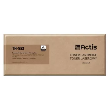 Tóner Actis TH-55X (compatible con HP 55X CE255X, Canon CRG-724H; estándar; 12500 páginas; negro)