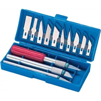 Set de herramientas de talla Basetech 482781 — 16 piezas herramientas de talla manuales