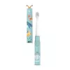 Cepillo de dientes eléctrico infantil neno Pulito – cepillo vibratorio compacto recargable, 2 cabezales, modo masaje, temporizador de 2 minutos, batería de Li-Ion