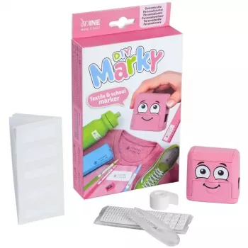 Colop Marky Sello rectangular rosa para papel y textil
