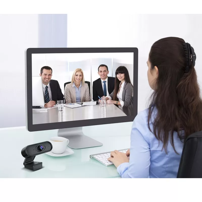 Webcam USB Nano RS RS680 HD 1080P (1920x1080) con micrófono incorporado