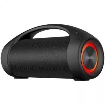 SVEN PS-370 2x20W; TWS; radio FM; AUX; soporte USB/tarjetas SD; sumergible (IPx5); iluminación