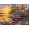 Puzle de 1000 piezas schmidt spiele Darrell Bush Boathouse with Canoes, 1000 piezas