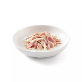 SCHESIR en gelatina atún y pollo con jamón - Comida húmeda para gatos - 50 g