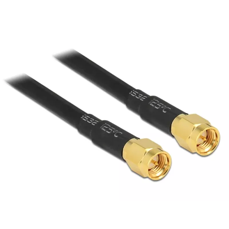 Cable coaxial DeLOCK 88891 LMR195 5m negro