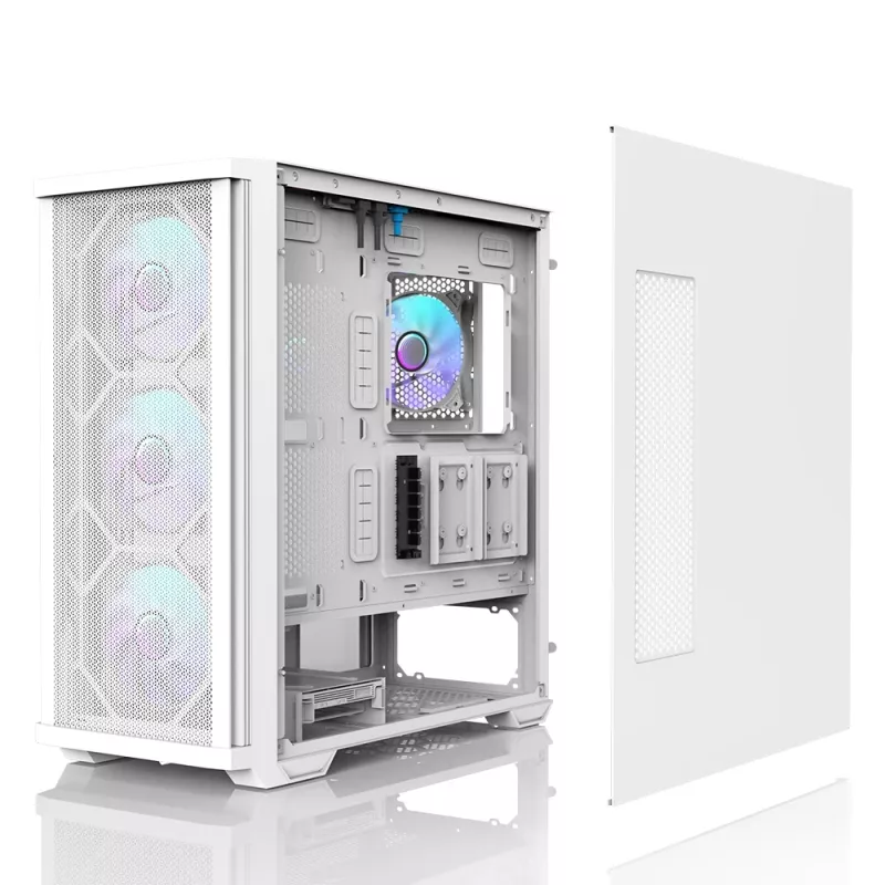 Zalman Z10 DUO ATX ZM-IF120 x4 blanco