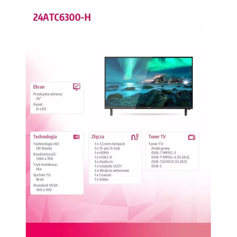 Televisor LED Allview 24ATC6300-H 24