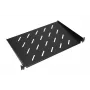 Bandeja Extralink SHELF 1U para armarios de pared de 19 pulgadas, 1U, 300 mm, negra, metal