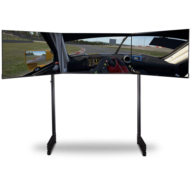 Elite Soporte de suelo para tres monitores Add O