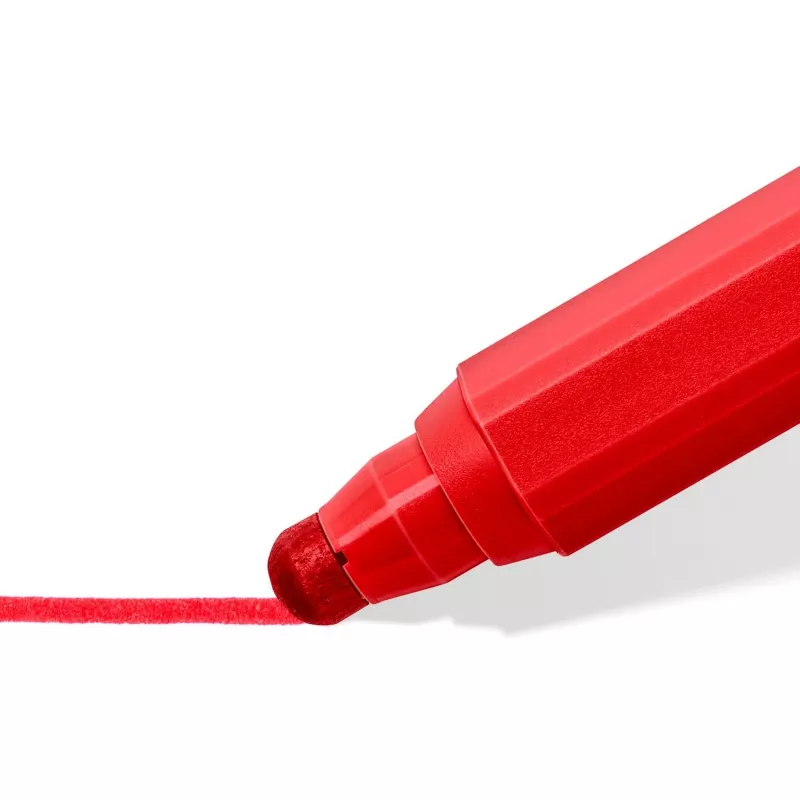 Rotuladores Staedtler 329 C6 — 6 colores (azul, marrón, verde, rosa, rojo, amarillo), punta gruesa