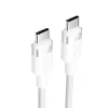 Cable USB-C a USB-C Vention TRDWF — 1 m, USB 2.0, 60 W Power Delivery, 3 A, blanco