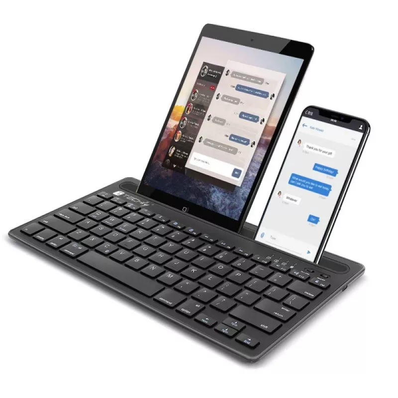 Techly ICTBK102U teclado universal Bluetooth QWERTY inglés negro