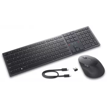 Teclado y ratón Dell Premier Collaboration KM900 | Conjunto de teclado y ratón | Inalámbrico | LT | Grafito | USB-A | Conexión inalámbrica