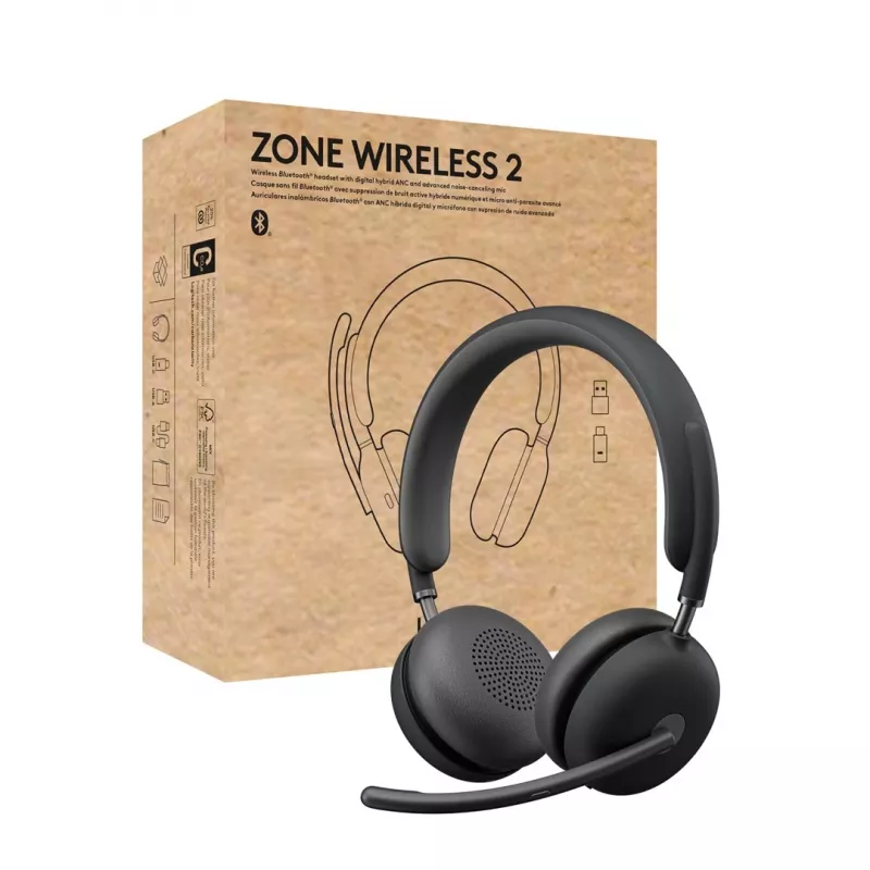 Auriculares Logitech Zone Wireless 2 UC