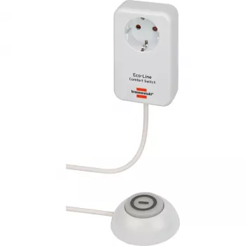 Brennenstuhl Eco-Line Comfort Switch Adapter regleta (1508220), 1 toma, 1,5 m