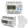 Contador de energía trifásico QOLTEC 50883 Wi‑Fi 400V con pantalla LCD