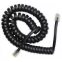 Cable espiral RJ10/4P4C/2m/negro