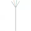 Cable de red Cat.6, U/UTP (gris, 100 metros, flexible)