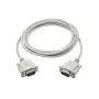 Cable serie RS-232 Akyga AK-CO-03, D-Sub 9 pines conector macho/macho, no cruzado, 2 m, blanco