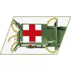 Juguete de construcción Cobi Dodge WC-54 Ambulancia modelo 2257 escala 1:35 kit de montaje