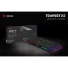 Teclado mecánico RGB Tempest X2 Outemu Blue Savio Savgk-tempest X2 Bl